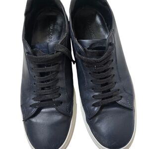 Scarosso Andy Blue Leather Sneakers Shoes Hand Made in Italy  Size 45 EU/US 12